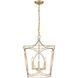 Tracy 4 Light 15.87 inch Painted Modern Gold Indoor Pendant Ceiling Light
